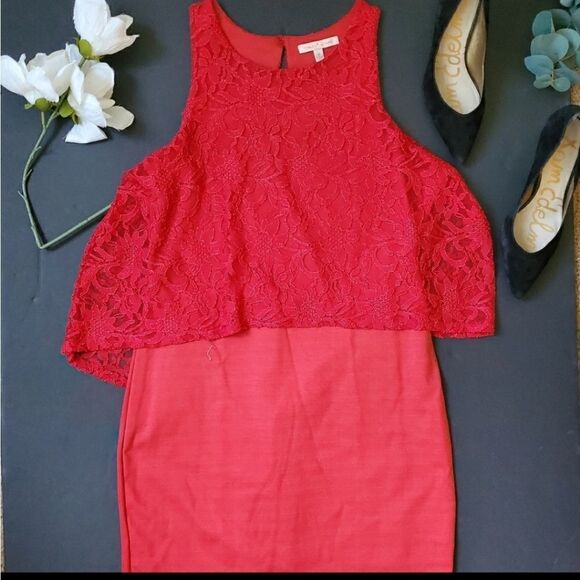 Gibson Latimer Red Dress - Picture 1 of 8